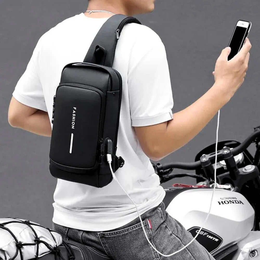 MOCHILA ANTIRROBO CON PUERTO USB